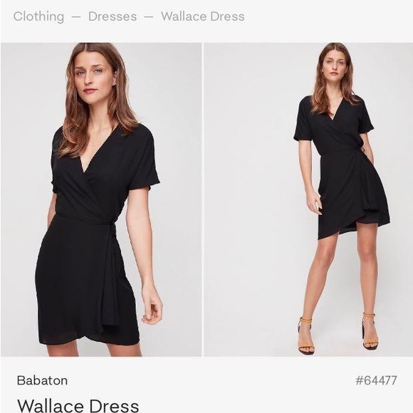 Aritzia Babaton Wallace Wrap Dress in Pure Indigo Navy XS - Picture 1 of 5